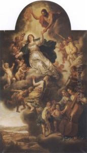 The Assumption Of The Virgin by Claes Cornelisz Moeyaert