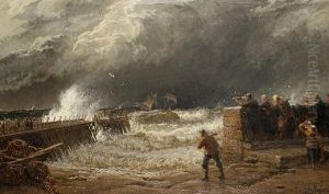 A Break In The Clouds By The Bar, St. Ives by John Mogford
