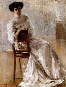 Ritratto Di Elodie Moncher by Umberto Moggioli