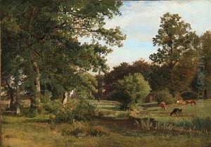 View From Dragsholm Park by Johann Georg Paul Mohr