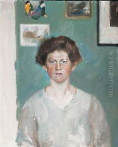 Portrait Of Lola Fischel by Alfred Mohrbutter