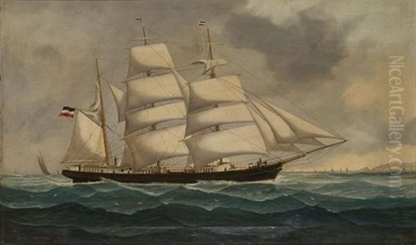 The Barque ~j. Schoentjes~ Captain Ernst Ohle, - view 1