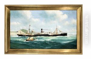 Kapitansbild Der "lichtenfels" Vor Dover