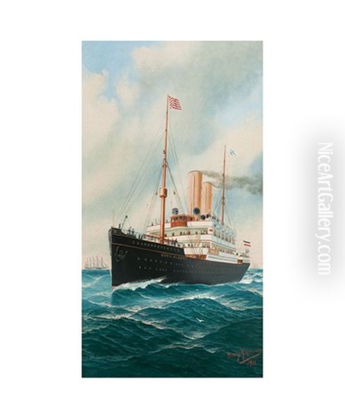 Der Hapag-dampfer Konig Albert - view 1
