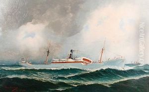 The Helene Menzell Out At Sea