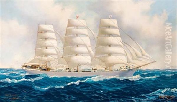 The "castleton" At Sea Commanded By Captain John Roberts - view 1