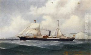 The Spanish Auxiliary Steamer "gravina" Bound For A Belgian Port The Spanish Auxiliary Steamer "gravina" Bound For A Belgian Port