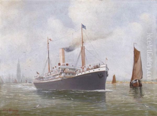A Portrait Of The "leopoldvill" In A Harbor - view 1