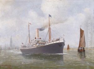 A Portrait Of The "leopoldvill" In A Harbor A Portrait Of The "leopoldvill" In A Harbor