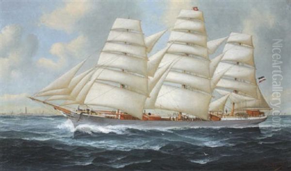 Vollschiff "gertrud" Vor Bremerhaven - view 1