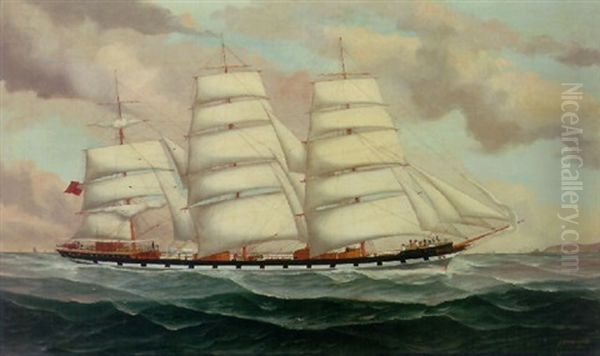 The "queen Elizabeth" At Sea - view 1