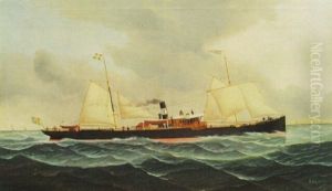 "frans" Ang - Och Segeldrivet Fartyg by John Henry Mohrmann