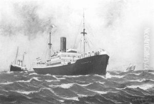 Portrait Of The Packet Ship "rhakotis" Off The Cliffs At Dover Portrait Of The Packet Ship "rhakotis" Off The Cliffs At Dover