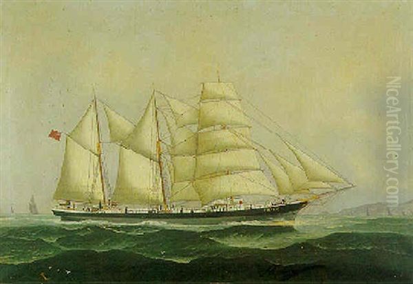 The Barquentine Yucatan Under Sail - view 1