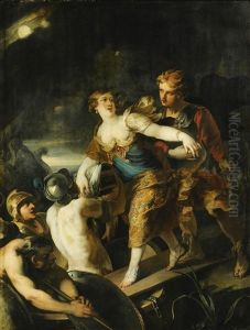 The Rape Of Helen by Isaac Moillon