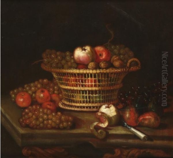 Nature Morte Aux Pommes Et Aux Raisins - view 1