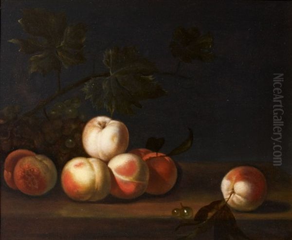 Composition Aux Peches Et Raisins - view 1
