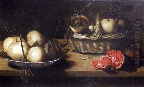 Nature Morte Aux Coings Et A La Grenade - view 1