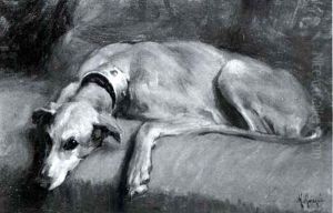 Study Of A Greyhound by Marcel E. Moisand