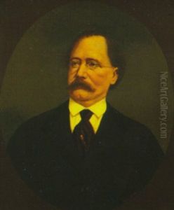 Portrait Of William Mallory Levy - Prominent Louisiana Attorney, Journalist, Congressman, Jurist by Theodore Sydney Moise