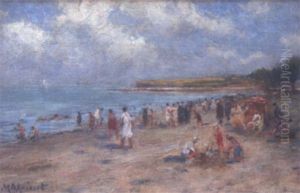 Scene De Plage, La Baignade