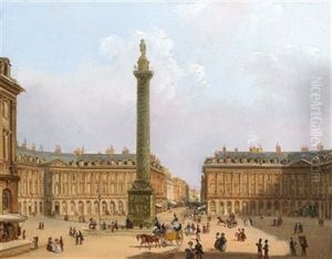 Place Vendome In Paris by Federico Moja