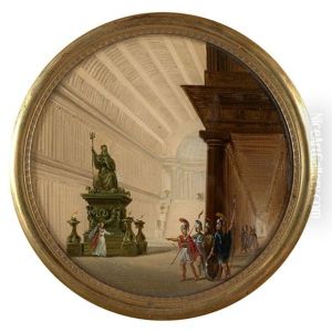 Soldats Romains Dans Un Interieur by Federico Moja
