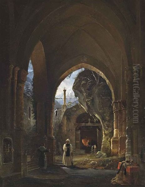 A Mountain Monastery - view 1