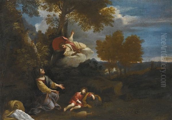 The Angel Appearing To Hagar And Ishmael In A Landscape - view 1