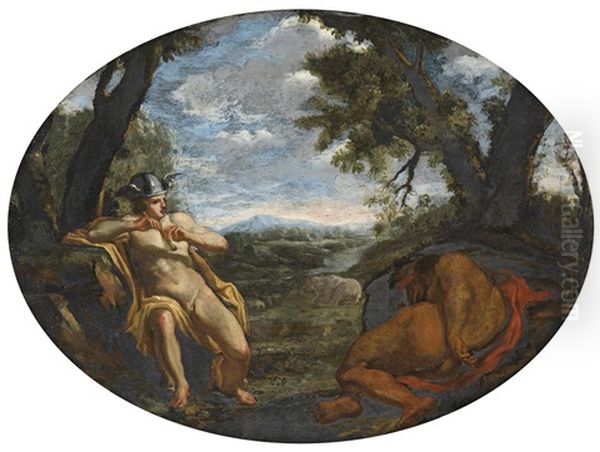 Merkur Und Argus In Einer Landschaft - view 1