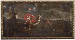 Apoll Und Daphne(+ Kephalos Und Prokris; Pair) by Pier Francesco Mola
