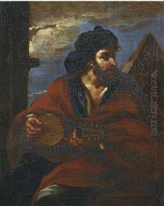 Uomo Con Mandolino