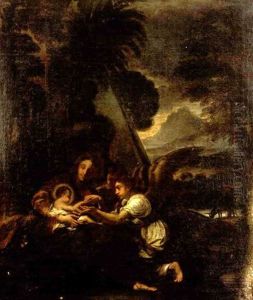 Le Repos Pendant La Fuite En Egypte by Pier Francesco Mola