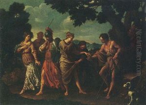 The Judgement Of Paris by Pier Francesco Mola
