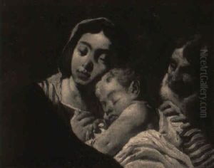 The Holy Family by Pier Francesco Mola