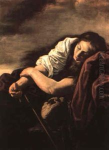 Maddalena Dormiente by Pier Francesco Mola