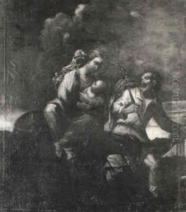 The Flight Into Egypt by Pier Francesco Mola