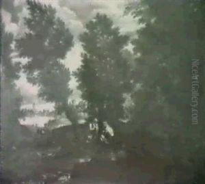 Bibical Landscape With Figures by Pier Francesco Mola