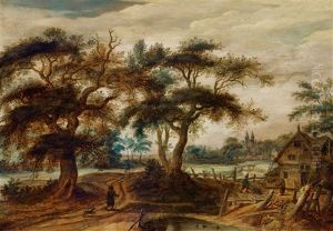 Wooded Landscape With A Cottage