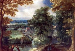 Weite Landschaft Mit Dorfern Und Kanalen by Mattheus Molanus