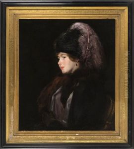 Portrait Of A Society Lady by Maurice, Morris Molarsky