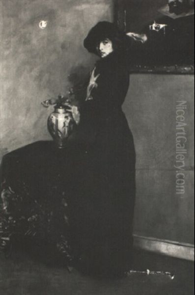 Portrait Of A Woman In Black - view 1