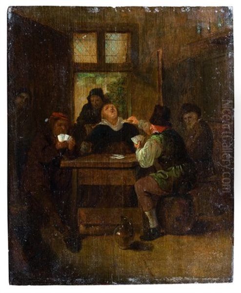 Joueurs De Cartes Dans Une Taverne - view 1