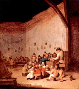 The Country School by Bartholomeus Molenaer