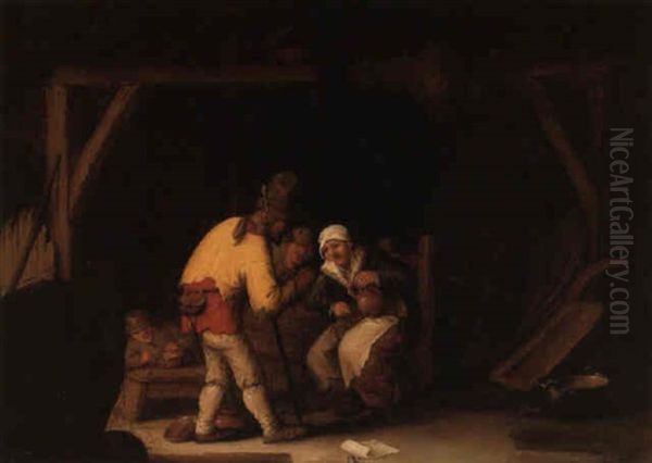 Peasants In A Barn - view 1