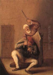 Aktenskapstrata by Bartholomeus Molenaer