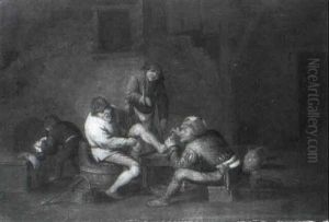 Quack Tending A Peasant's Foot In A Barn Quack Tending A Peasant's Foot In A Barn