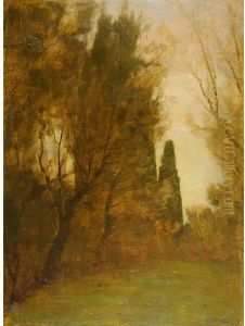 "cipressi A Villa Strohlfehrn" by Bartolomeo Bezzi