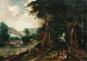Le Repos Des Bucherons by Cornelisz Molenaer