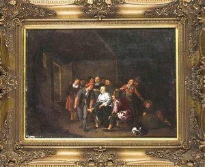 'wirtshausszene Mit Zahlreichen Personen' by Jan Miense Molenaer